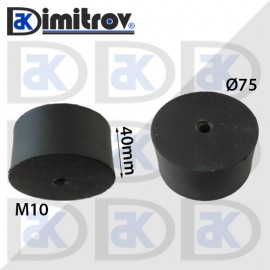 Антивибрационен тампон М10 х Ø 75 х 40 mm